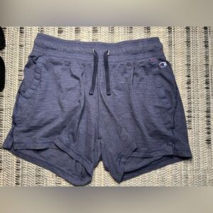 Champion knit blue shorts. Womens small